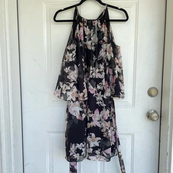 vince camuto floral chiffon dress Vince Camuto Women's Printed Chiffon Maxi Dress - Periwinkle